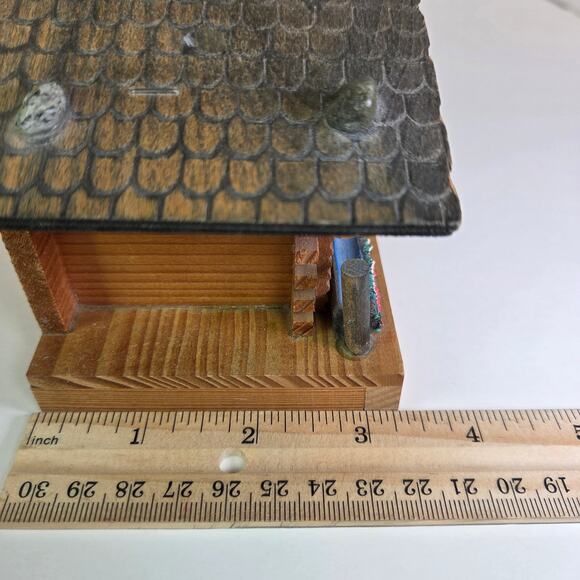 Vintage Reuge Swiss Chalet Music Box Jewelry Trinket Holder – Edelweiss Song - Picture 12 of 12